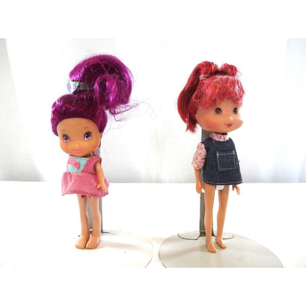 2006  Strawberry Shortcake Doll‎ 7 inches and Raspberry Torte 5" Doll 2006